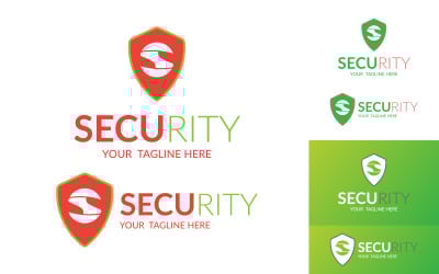 Modèles de logos de sécurité avec lettre S
