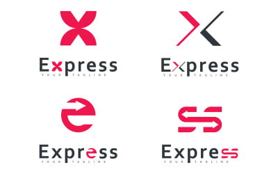 Modern Express vector logo design, Arrow business logo icon design template 14