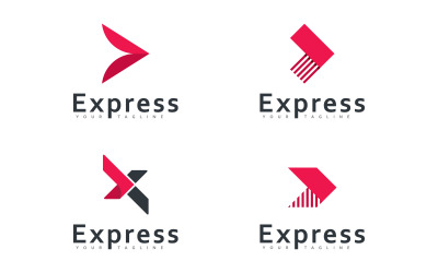 Nowoczesny projekt logo wektorowego Express, szablon projektu ikony logo firmy Arrow 13