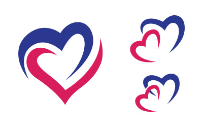 Projekt ilustracji Beauty Love Vector Logo Szablon v.11