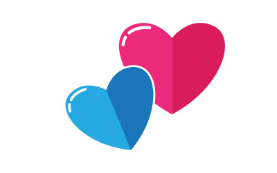 Projekt ilustracji logo Beauty Love Vector Szablon v.7