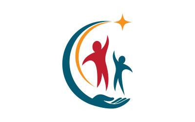 Projekt logo dla opieki społecznej i adopcyjnej v.10