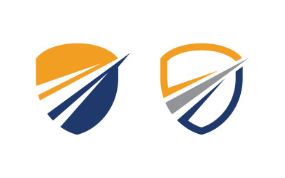 Shield security Logo vector illustration design template v.13