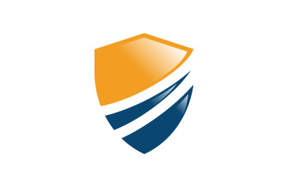 Shield security Logo vector illustration design template v.14