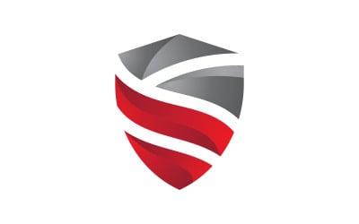 Shield security Logo vector illustration design template v.15
