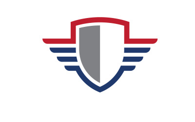 Shield security Logo vector illustration design template v.9