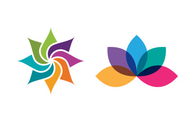 Lotusblume, Salon, Kosmetische, Hautpflege, Logo-Design-Vorlage