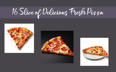 Fetta di deliziosa pizza fresca