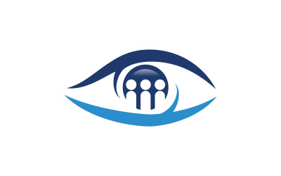 Identità del marchio Salute aziendale Cura degli occhi Logo vettoriale design v.49