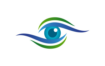 Identità del marchio Salute aziendale Cura degli occhi Logo vettoriale design v.68