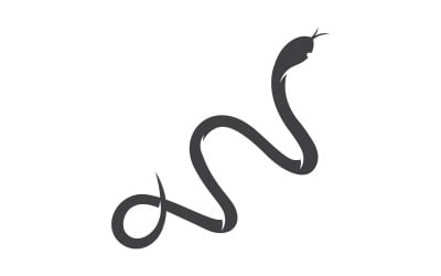 snake viper silhouette. Logo illustration of snake viper v.4