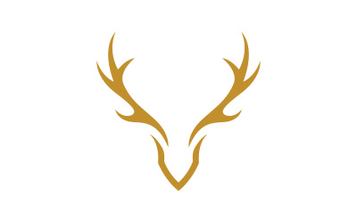 Deer head vector Logo illustration design template v.6