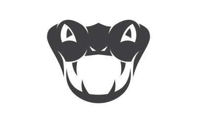 Modello di logo di progettazione dell&amp;#39;illustrazione vettoriale di serpente vipera v.4