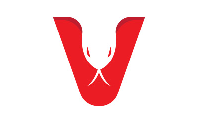 Snake viper vector illustration design logo template v.5
