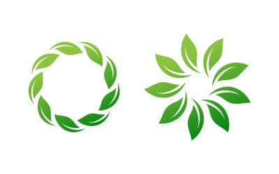 Boomblad ecologie natuur concept Logo Template v.18