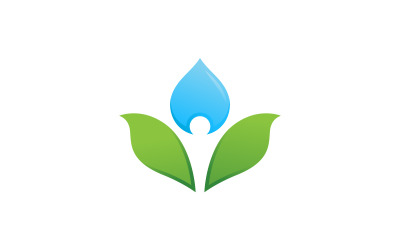 Concetto di natura ecologia foglia albero Logo Template v.15