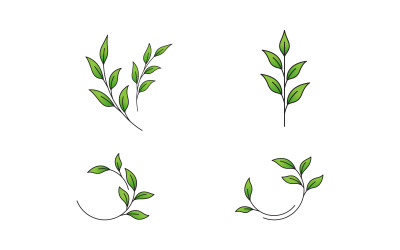 Concetto di natura ecologia foglia albero Logo Template v.17