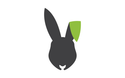 Cute Rabbit template Logo icon illustration design v.13