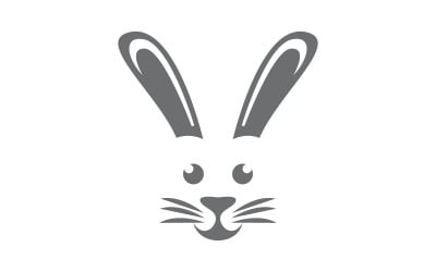 Cute Rabbit template Logo icon illustration design v.21