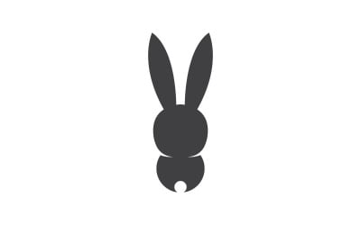 Cute Rabbit template Logo icon illustration design v.24