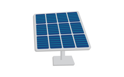 Güneş Güneş Enerjisi logo simgesi illüstrasyon şablonu v.15