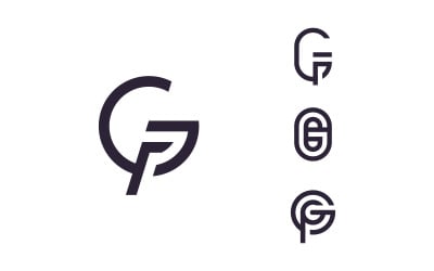 Initia G logo vector template, creative logo symbol design 14