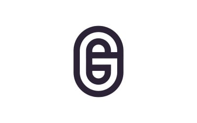 Initia G logo vector template, creative logo symbol design 3