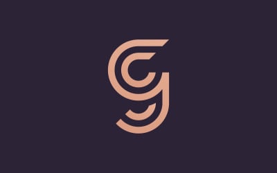 Initia G logo vector template, creative logo symbol design 7