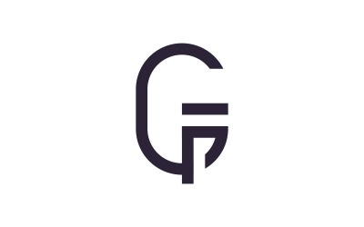Szablon wektorowy logo Initia G, kreatywny projekt symbolu logo 2