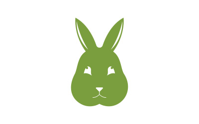 Uroczy królik szablon logo ikona ilustracja projekt v.18