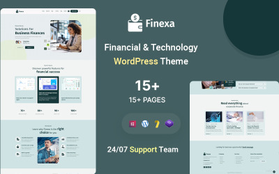 Finexa – Üzleti pénzügyi és technológiai WordPress téma