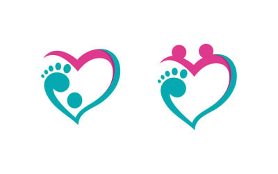 Healthy Foot Care Logo Template vector icon illustration design V.1