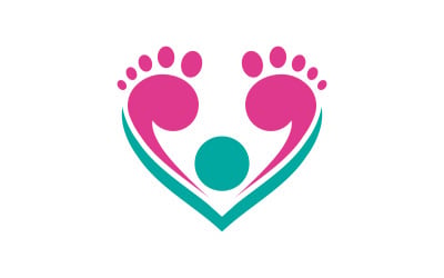 Healthy Foot Care Logo Template Vector Icon Illustration Design V.4