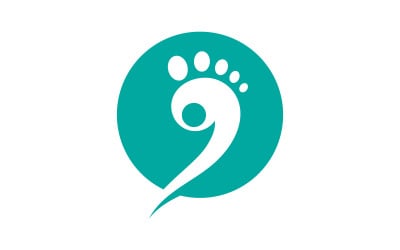 Healthy Foot Care Logo Template vector icon illustration design V.5
