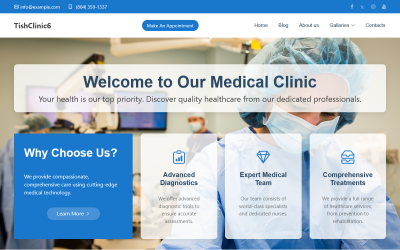 TishClinic6 – Tema WordPress per clinica medica