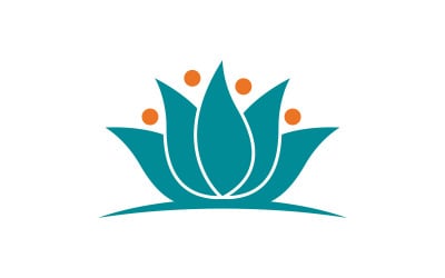 Beauty Lotus flower Cosmetic skincare Logo design template V.13