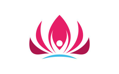 Beauty Lotus flower Cosmetic skincare Logo design template V.21