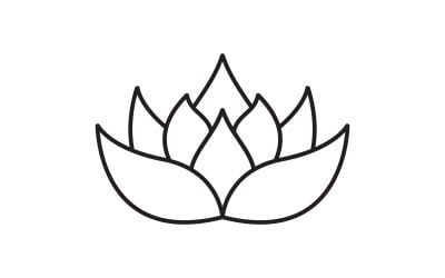Beauty Lotus flower Cosmetic skincare Logo design template V.28