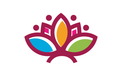 Beauty Lotus flower Cosmetic skincare Logo design template V.38