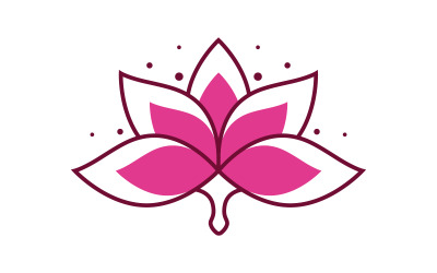 Beauty Lotus flower Cosmetic skincare Logo design template V.43