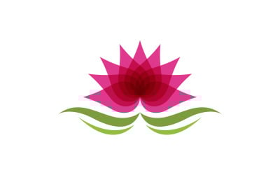 Beauty Lotus flower Cosmetic skincare Logo design template V.5