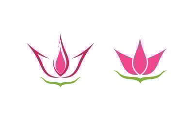 Beauty Lotus flower Cosmetic skincare Logo design template V.6