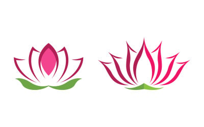 Beauty Lotus flower Cosmetic skincare Logo design template V.9