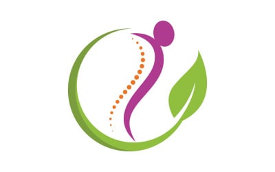 Chiropractic Healthy Vector icon Logo design Template v.10