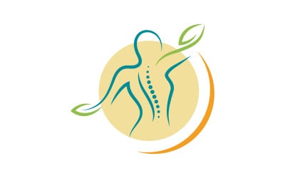 Chiropractic Healthy Vector icon Logo design Template v.13