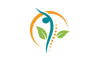 Chiropractic Healthy Vector icon Logo design Template v.14