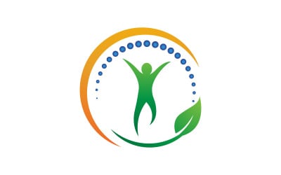 Chiropractic Healthy Vector icon Logo design Template v.19