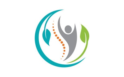 Chiropractic Healthy Vector icon Logo design Template v.1
