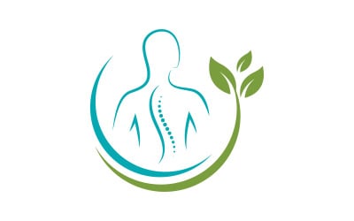 Chiropractic Healthy Vector icon Logo design Template v.25