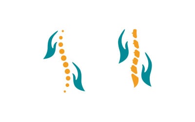 Chiropractic Healthy Vector icon Logo design Template v.2